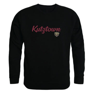 Kutztown University of Pennsylvania Golden Bears Script Crewneck Pullover Sweatshirt Sweater Black