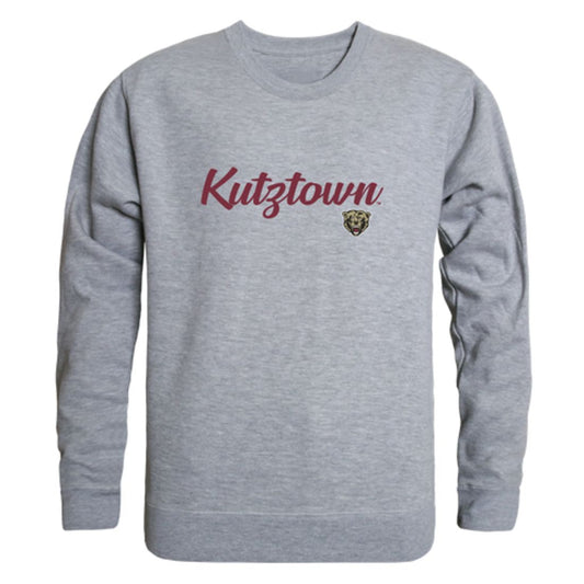 Kutztown University of Pennsylvania Golden Bears Script Crewneck Pullover Sweatshirt Sweater Black