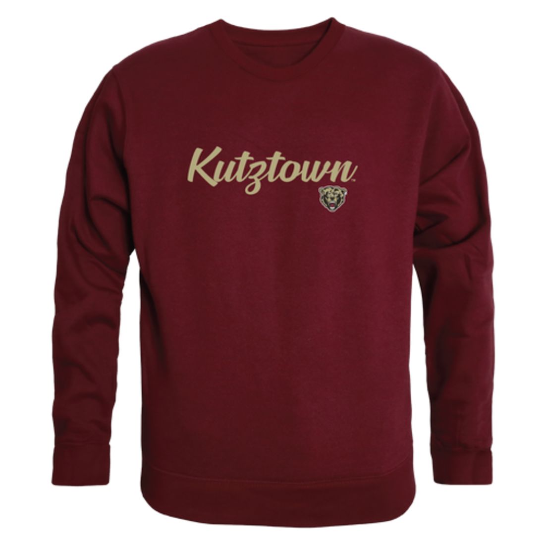Kutztown University of Pennsylvania Golden Bears Script Crewneck Pullover Sweatshirt Sweater Black