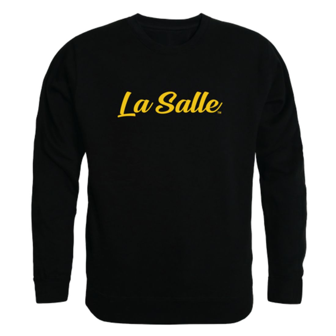 La Salle University Explorers Script Crewneck Pullover Sweatshirt Sweater Black