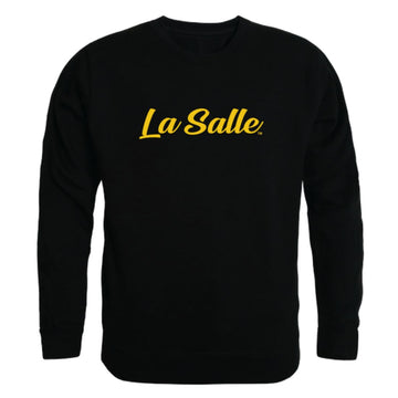 La Salle University Explorers Script Crewneck Pullover Sweatshirt Sweater Black
