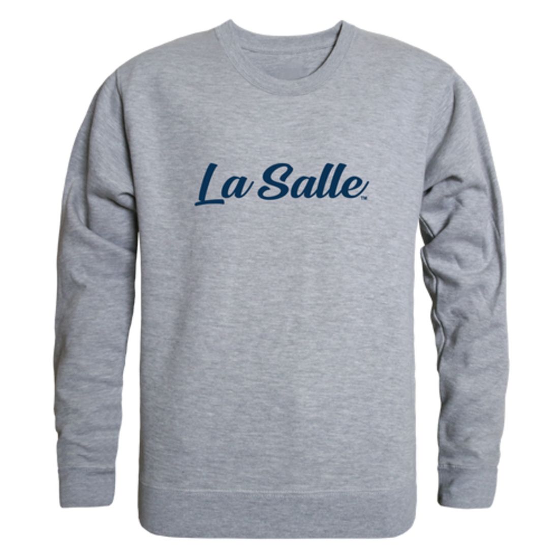 La Salle University Explorers Script Crewneck Pullover Sweatshirt Sweater Black