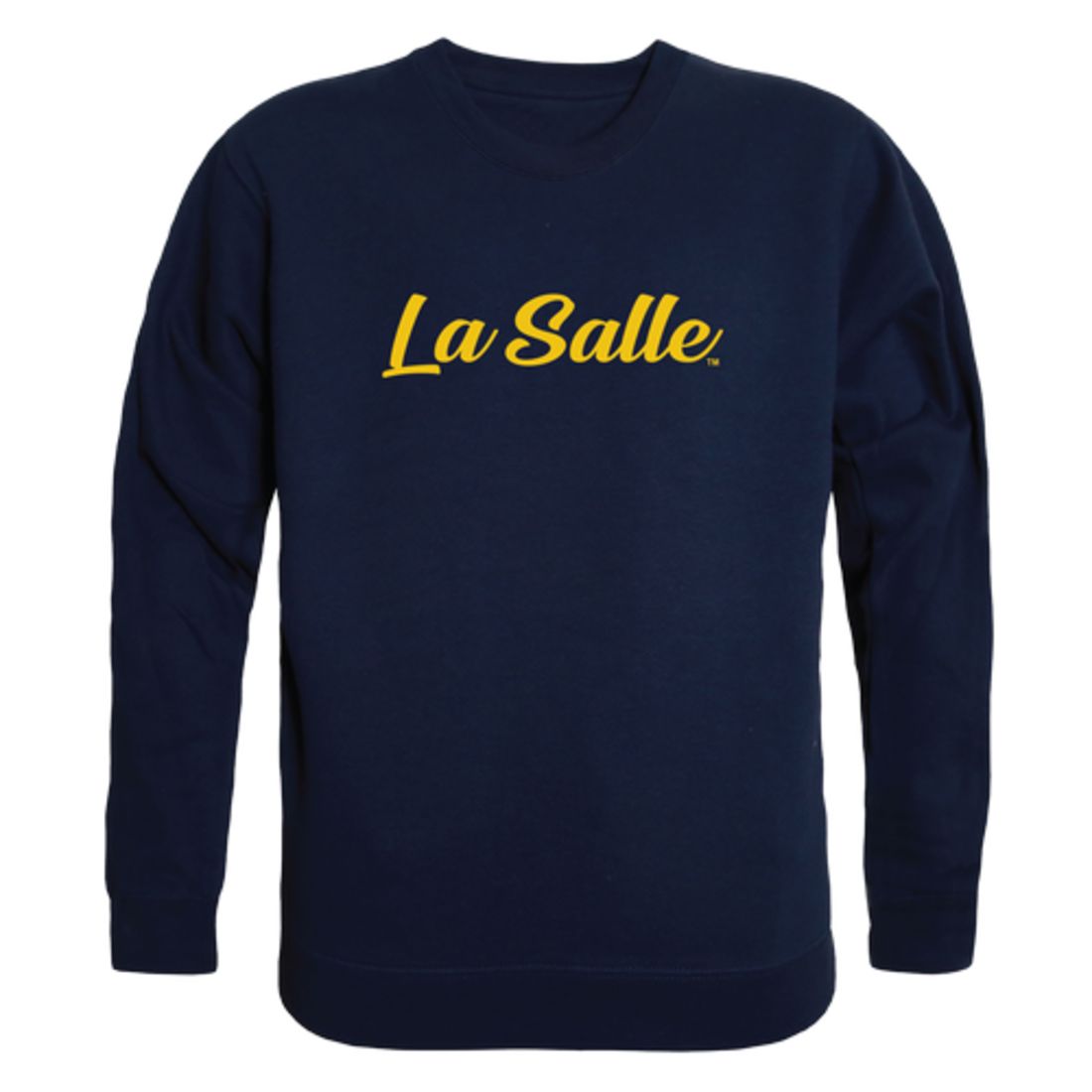 La Salle University Explorers Script Crewneck Pullover Sweatshirt Sweater Black