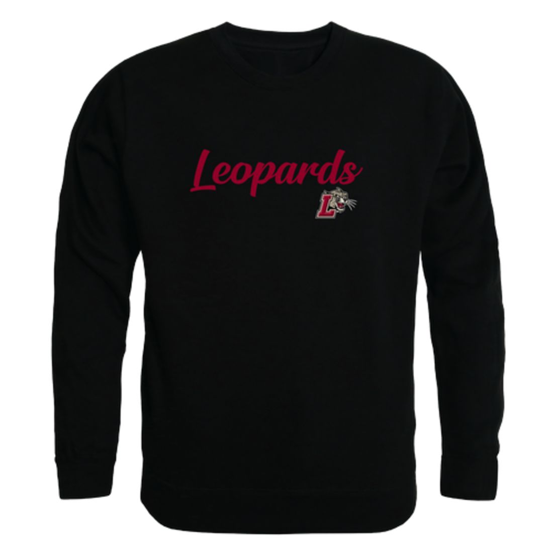 Lafayette College Leopards Script Crewneck Pullover Sweatshirt Sweater Black