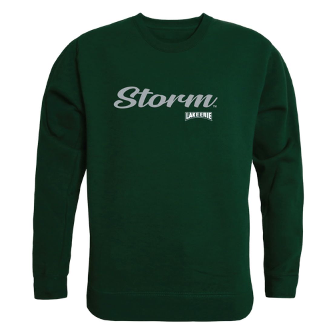 Lake Erie College Storm Script Crewneck Pullover Sweatshirt Sweater Black