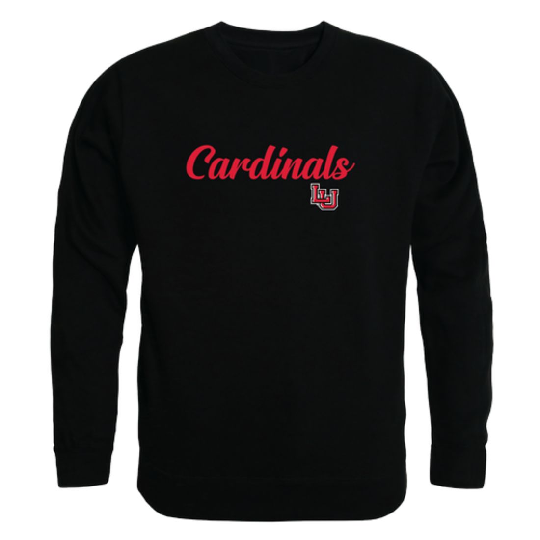 Lamar University Cardinals Script Crewneck Pullover Sweatshirt Sweater Black