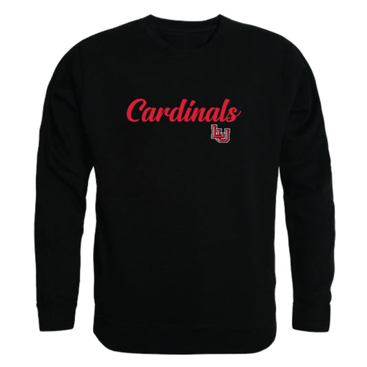 Lamar University Cardinals Script Crewneck Pullover Sweatshirt Sweater Black