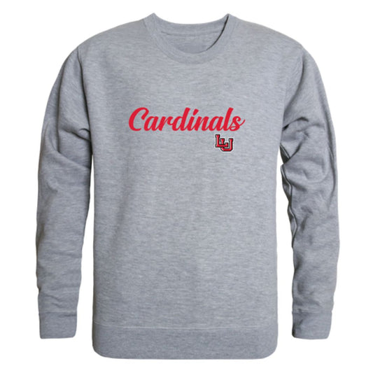 Lamar University Cardinals Script Crewneck Pullover Sweatshirt Sweater Black