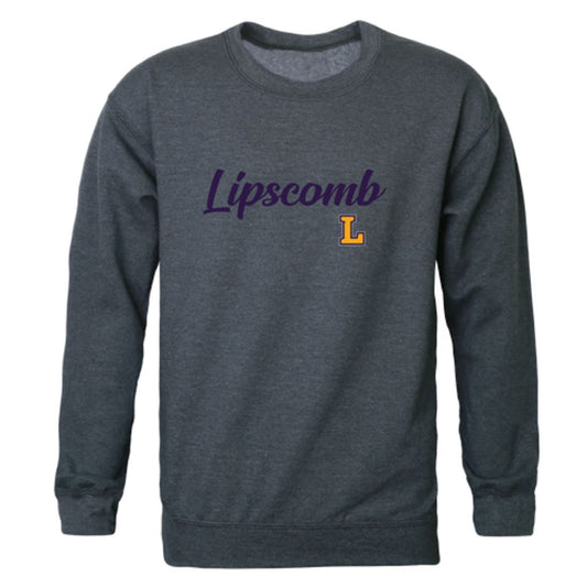 Lipscomb University Bisons Script Crewneck Pullover Sweatshirt Sweater Heather Charcoal