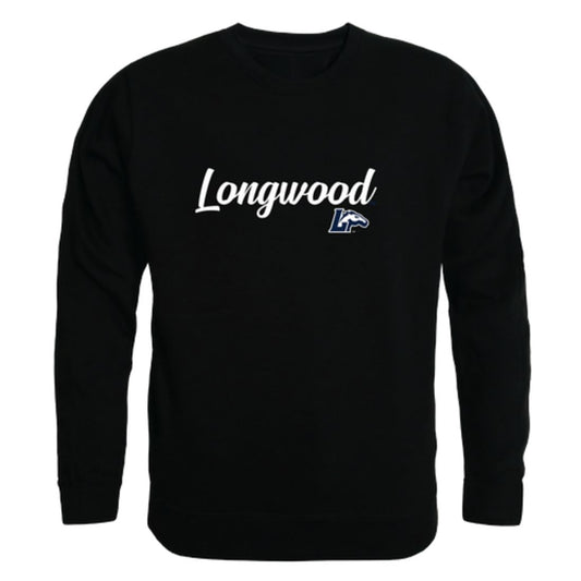 Longwood University Lancers Script Crewneck Pullover Sweatshirt Sweater Black