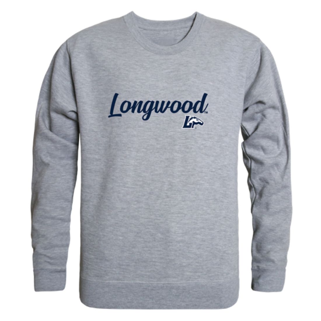 Longwood University Lancers Script Crewneck Pullover Sweatshirt Sweater Black