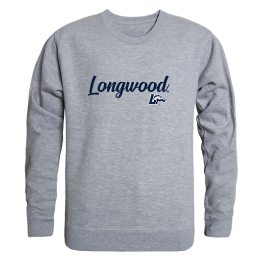Longwood University Lancers Script Crewneck Pullover Sweatshirt Sweater Black