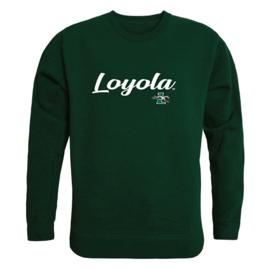 Loyola University Maryland Greyhounds Script Crewneck Pullover Sweatshirt Sweater Black