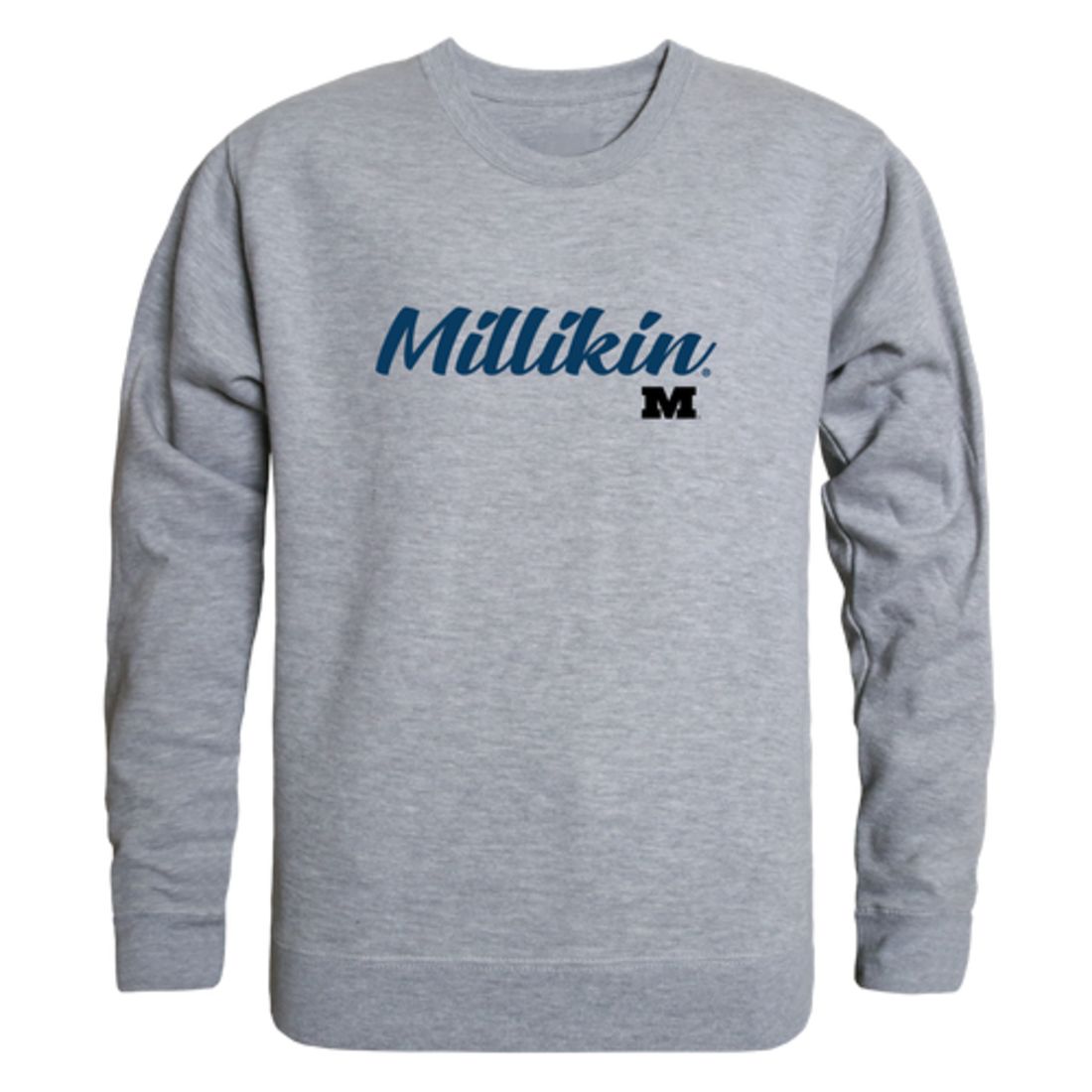 Millikin University Big Blue Script Crewneck Pullover Sweatshirt Sweater Black