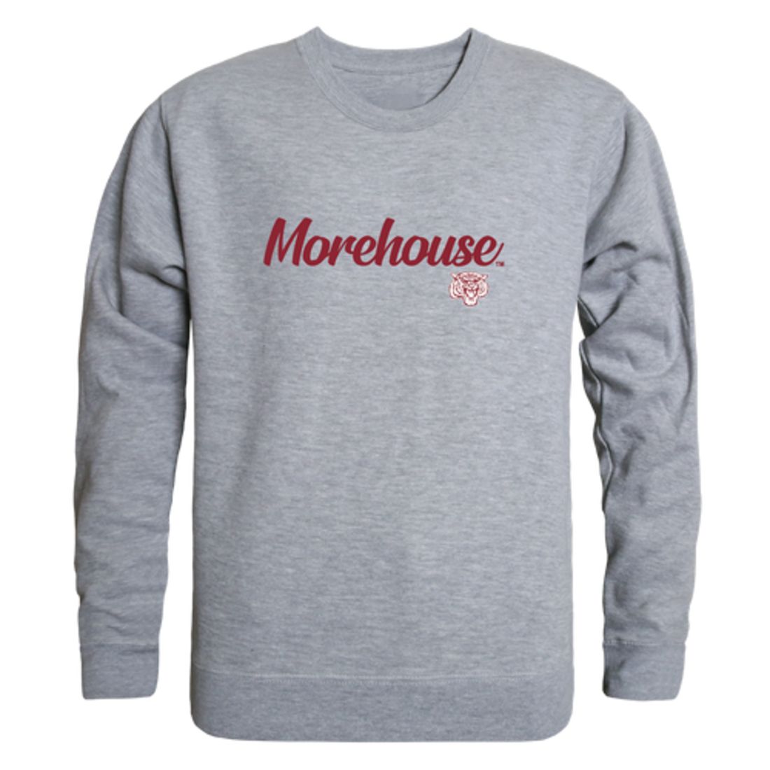 Morehouse College Maroon Tigers Script Crewneck Pullover Sweatshirt Sweater Black