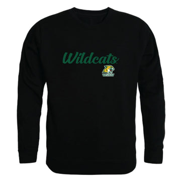 NMU Northern Michigan University Wildcats Script Crewneck Pullover Sweatshirt Sweater Black