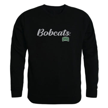 Ohio University Bobcats Script Crewneck Pullover Sweatshirt Sweater Black