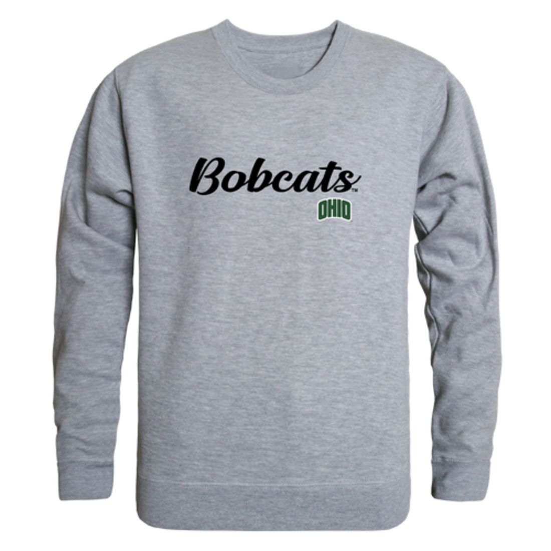 Ohio University Bobcats Script Crewneck Pullover Sweatshirt Sweater Black