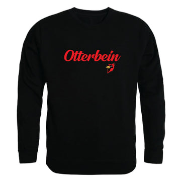 Otterbein University Cardinals Script Crewneck Pullover Sweatshirt Sweater Black