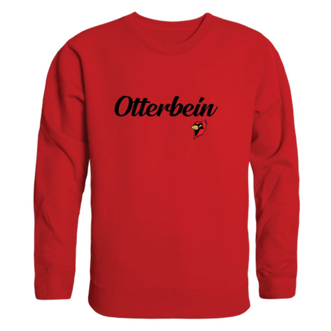 Otterbein University Cardinals Script Crewneck Pullover Sweatshirt Sweater Black