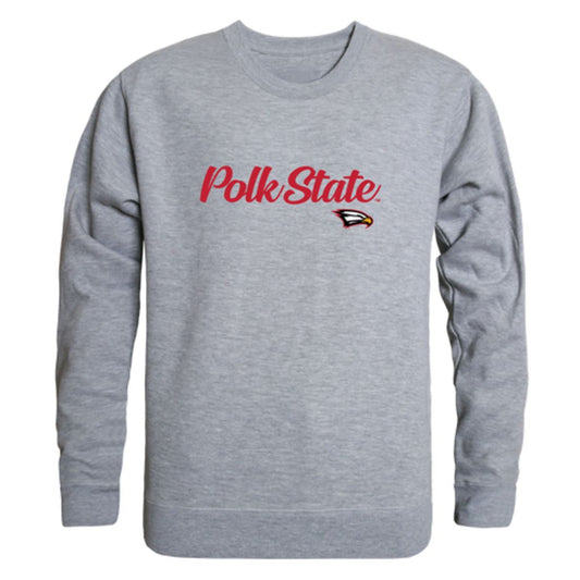 Polk State College Eagles Script Crewneck Pullover Sweatshirt Sweater Black