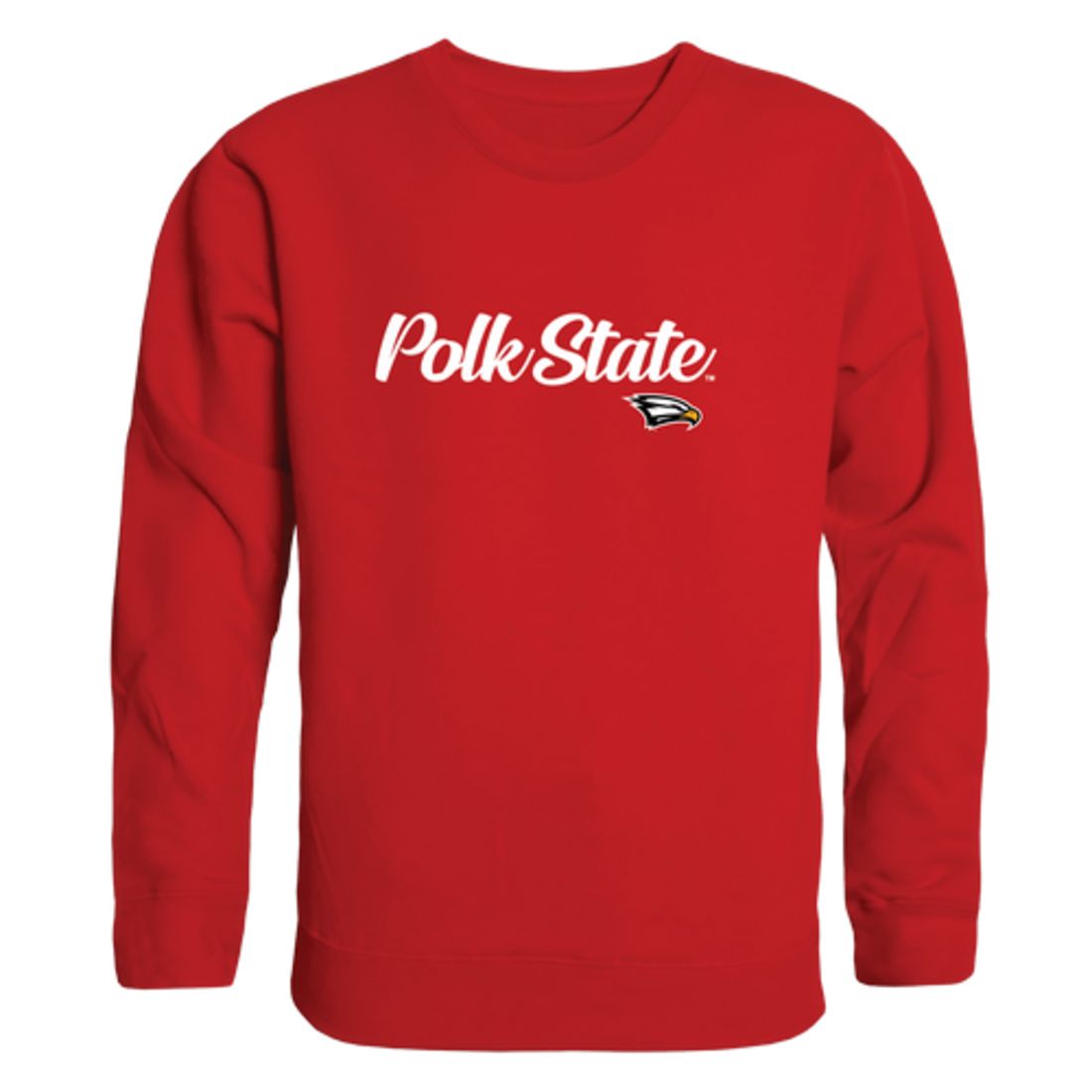 Polk State College Eagles Script Crewneck Pullover Sweatshirt Sweater Black