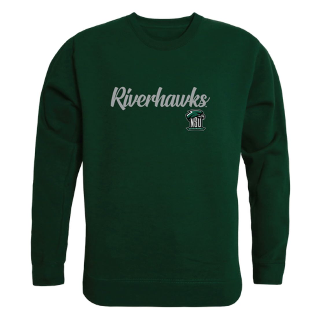 NSU Northeastern State University RiverHawks Script Crewneck Pullover Sweatshirt Sweater Black