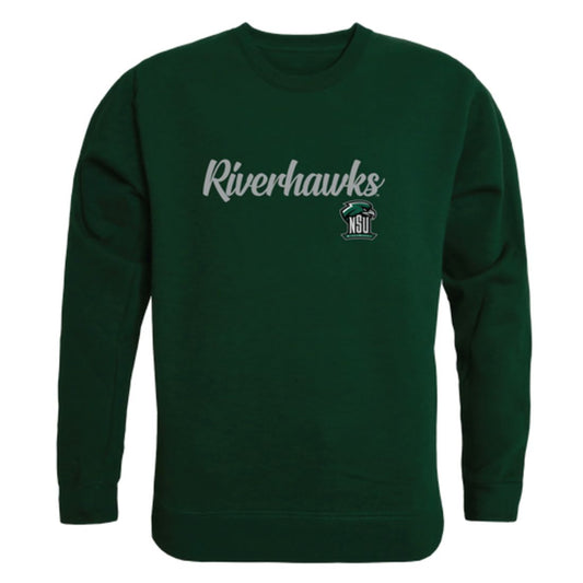 NSU Northeastern State University RiverHawks Script Crewneck Pullover Sweatshirt Sweater Black