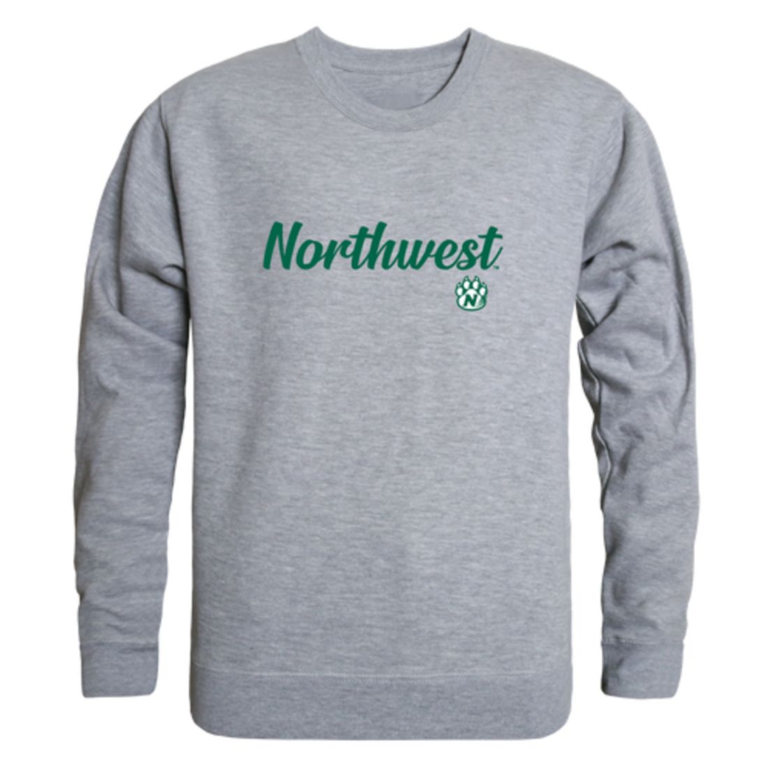 NW Northwest Missouri State University Bearcat Script Crewneck Pullover Sweatshirt Sweater Black