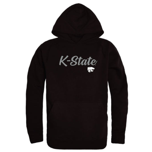 KSU Kansas State University Wildcats Mens Script Hoodie Sweatshirt Black