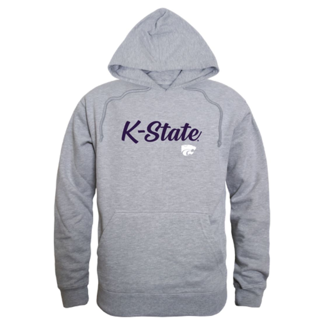 KSU Kansas State University Wildcats Mens Script Hoodie Sweatshirt Black