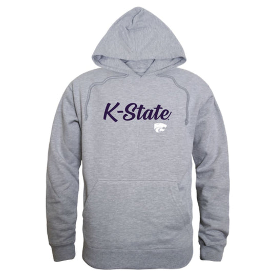 KSU Kansas State University Wildcats Mens Script Hoodie Sweatshirt Black