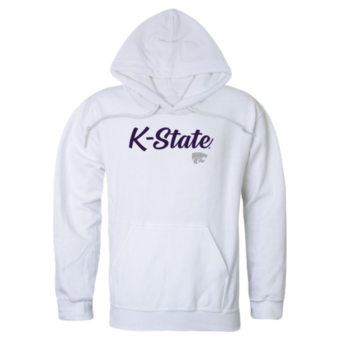 KSU Kansas State University Wildcats Mens Script Hoodie Sweatshirt Black
