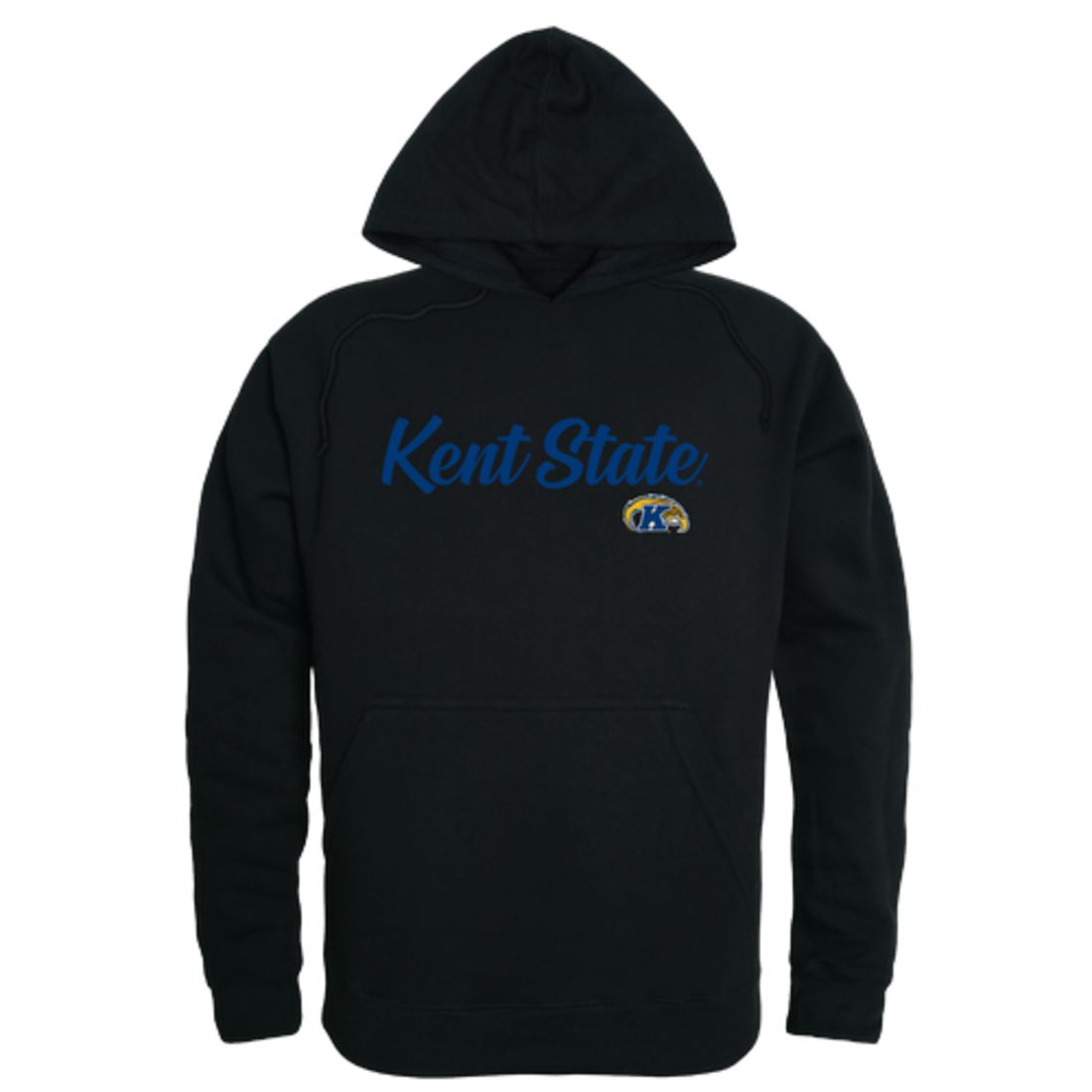 KSU Kent State University The Golden Flashes Mens Script Hoodie Sweatshirt Black