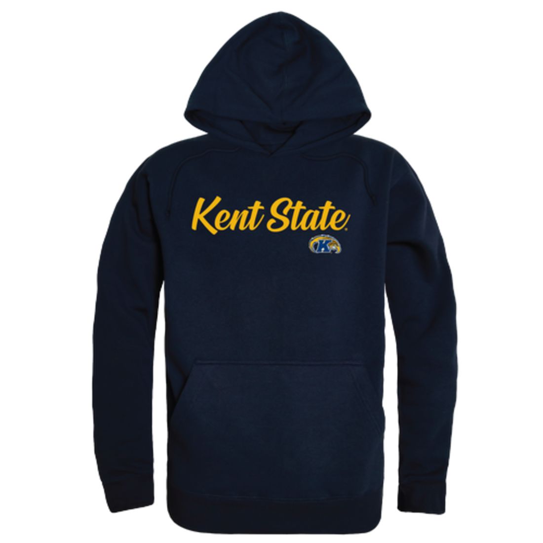 KSU Kent State University The Golden Flashes Mens Script Hoodie Sweatshirt Black