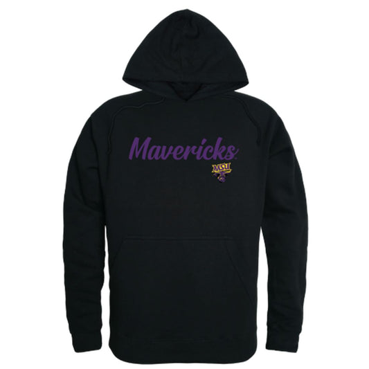 MNSU Minnesota State University Mankato Mavericks Mens Script Hoodie Sweatshirt Black