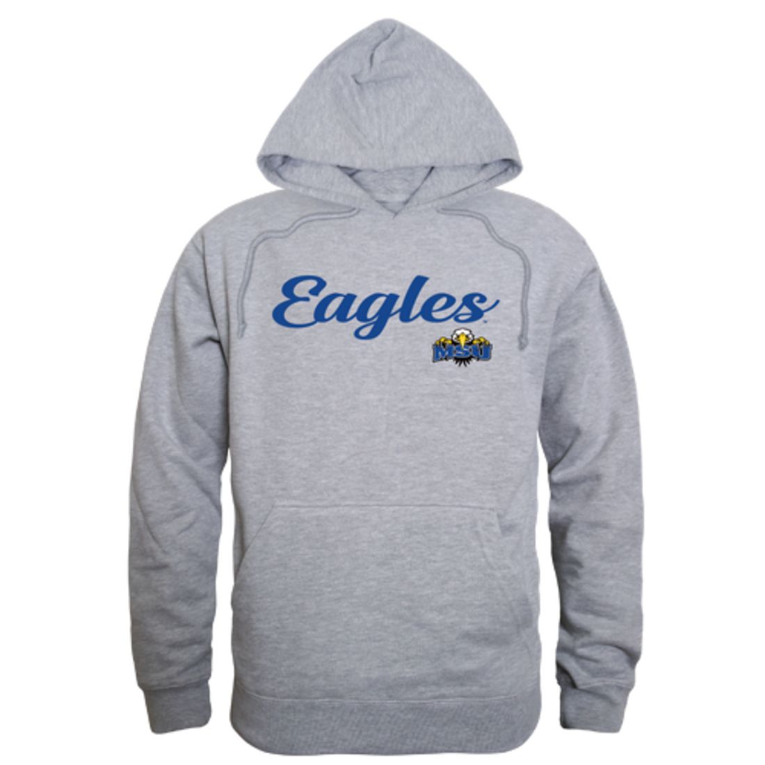 MSU Morehead State University Eagles Mens Script Hoodie Sweatshirt Black
