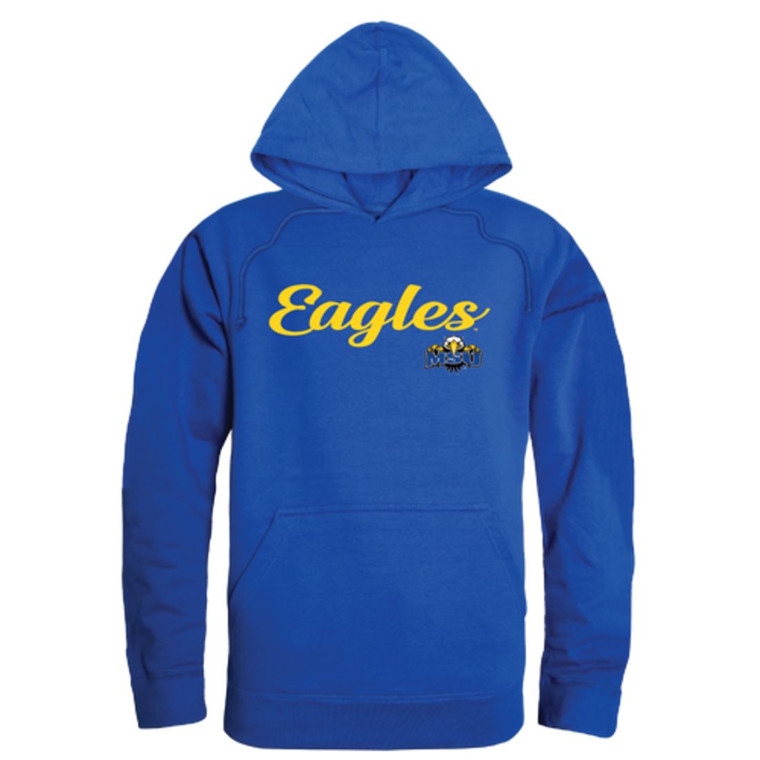 MSU Morehead State University Eagles Mens Script Hoodie Sweatshirt Black