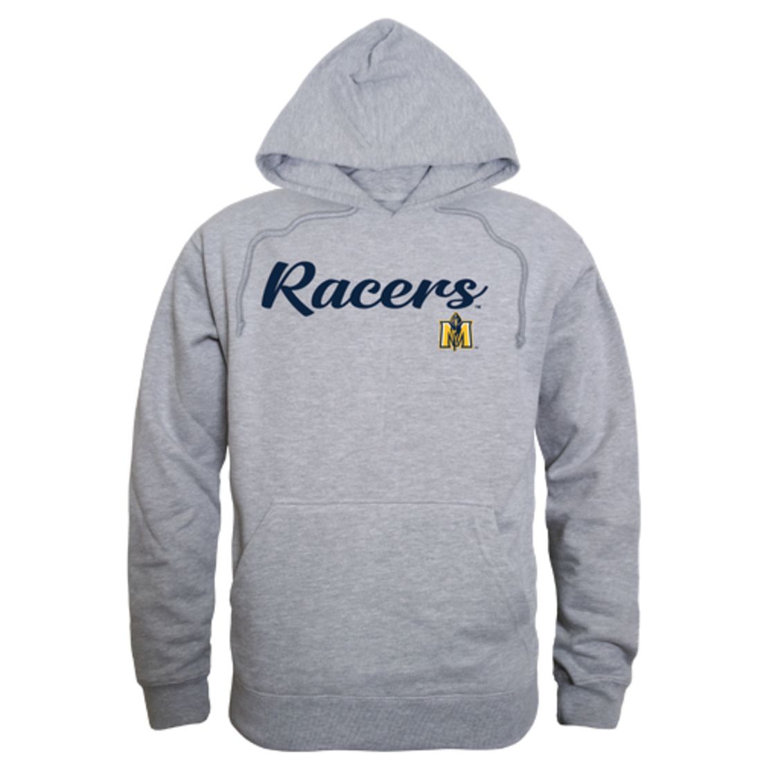 MSU Murray State University Racers Mens Script Hoodie Sweatshirt Black