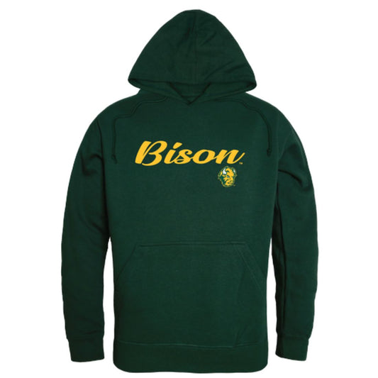 NDSU North Dakota State University Bison Thundering Herd Mens Script Hoodie Sweatshirt Black