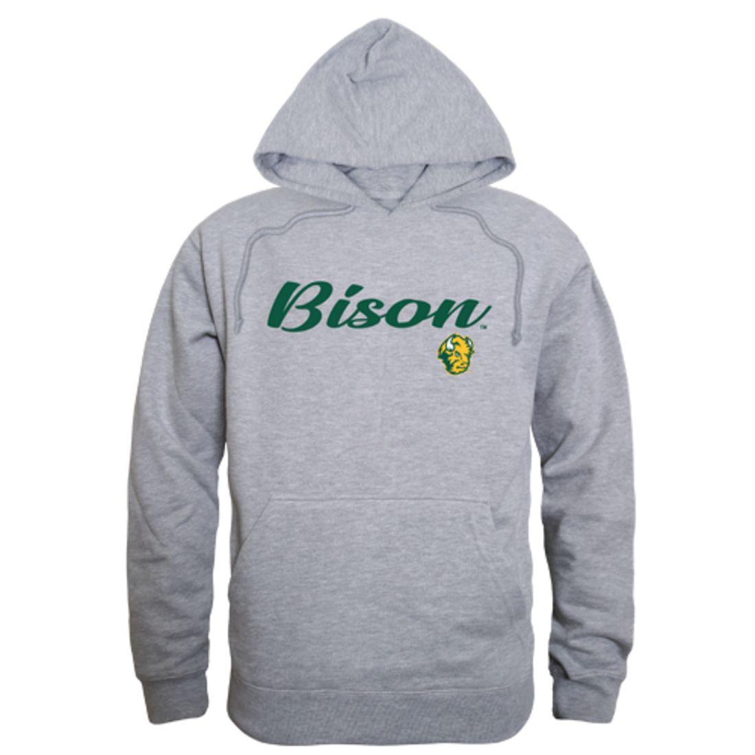 NDSU North Dakota State University Bison Thundering Herd Mens Script Hoodie Sweatshirt Black