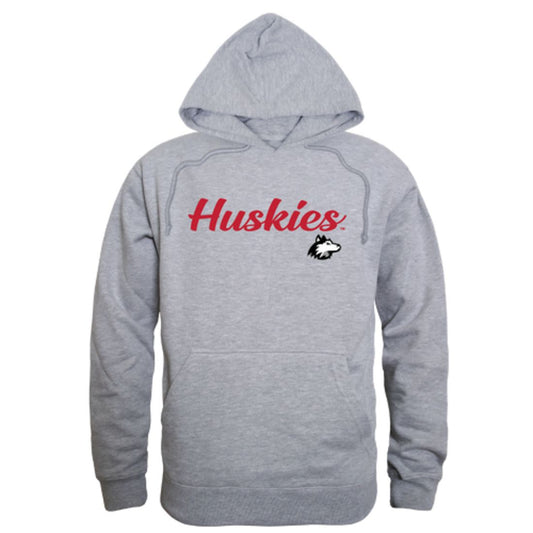 NIU Northern Illinois University Huskies Mens Script Hoodie Sweatshirt Black