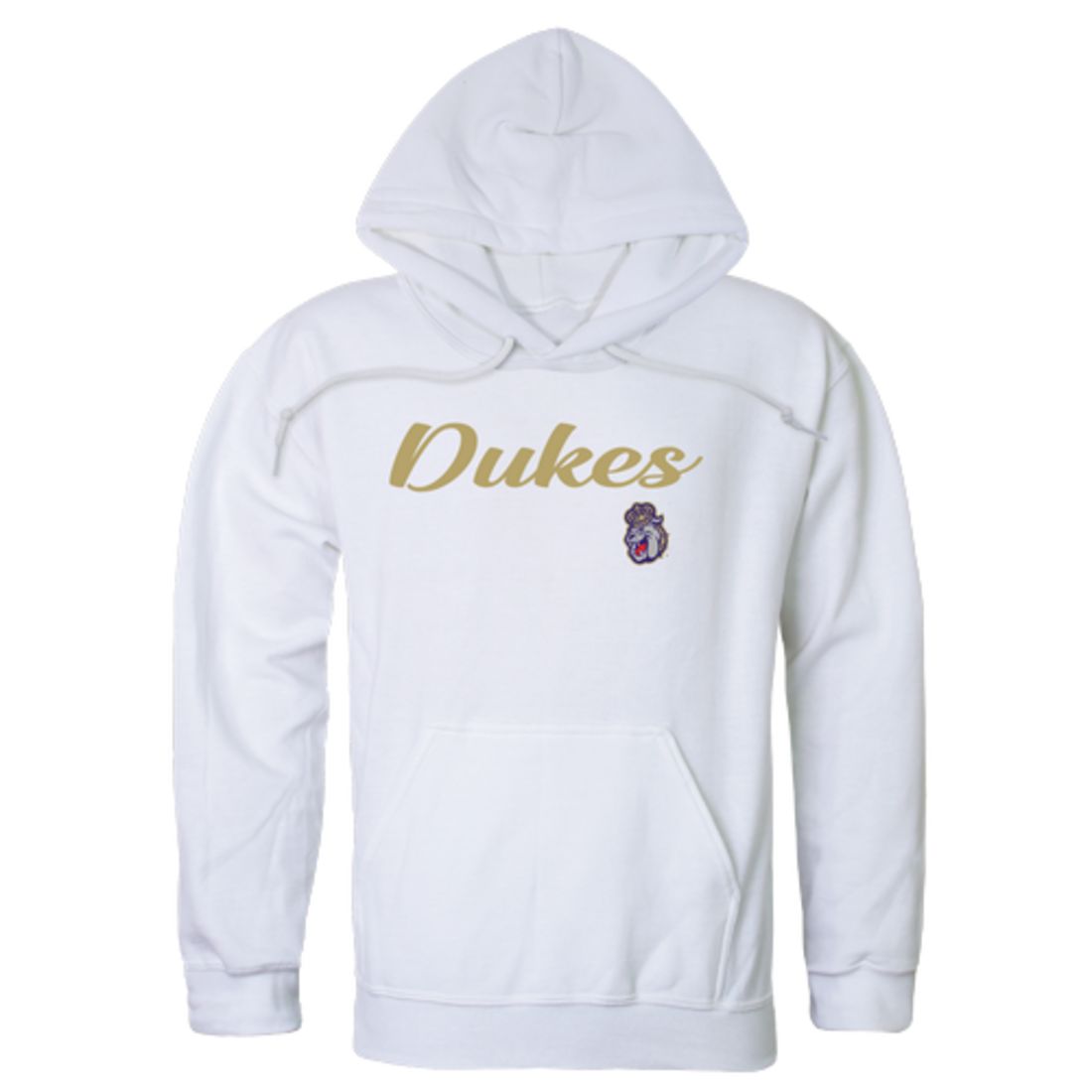 JMU James Madison University Dukes Mens Script Hoodie Sweatshirt Black