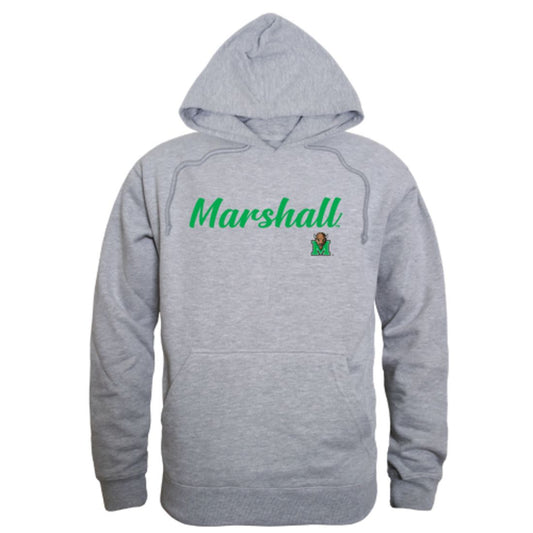 Marshall University Thundering Herd Mens Script Hoodie Sweatshirt Black