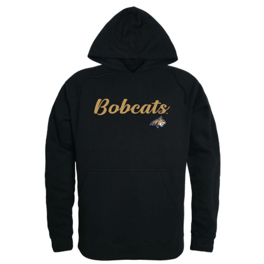 Montana State University Bobcats Mens Script Hoodie Sweatshirt Black