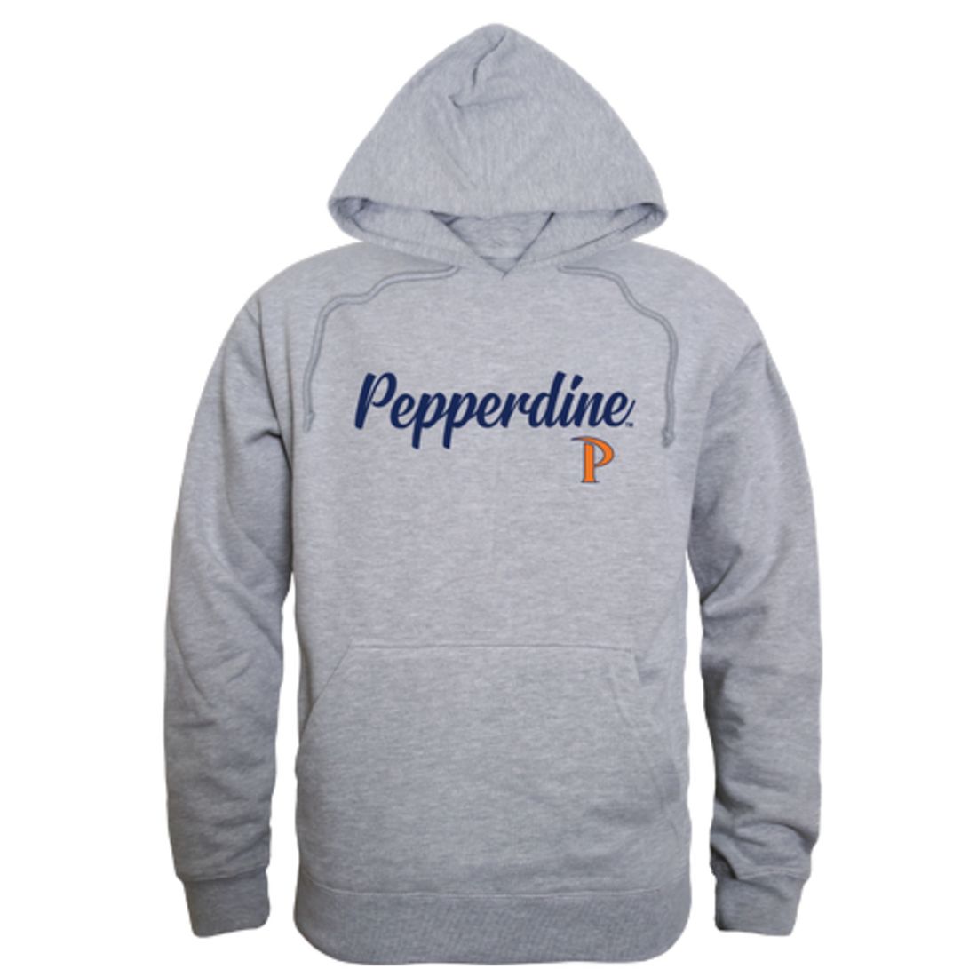 Pepperdine University Waves Mens Script Hoodie Sweatshirt Black