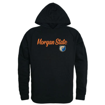 Morgan State University Bears Mens Script Hoodie Sweatshirt Black