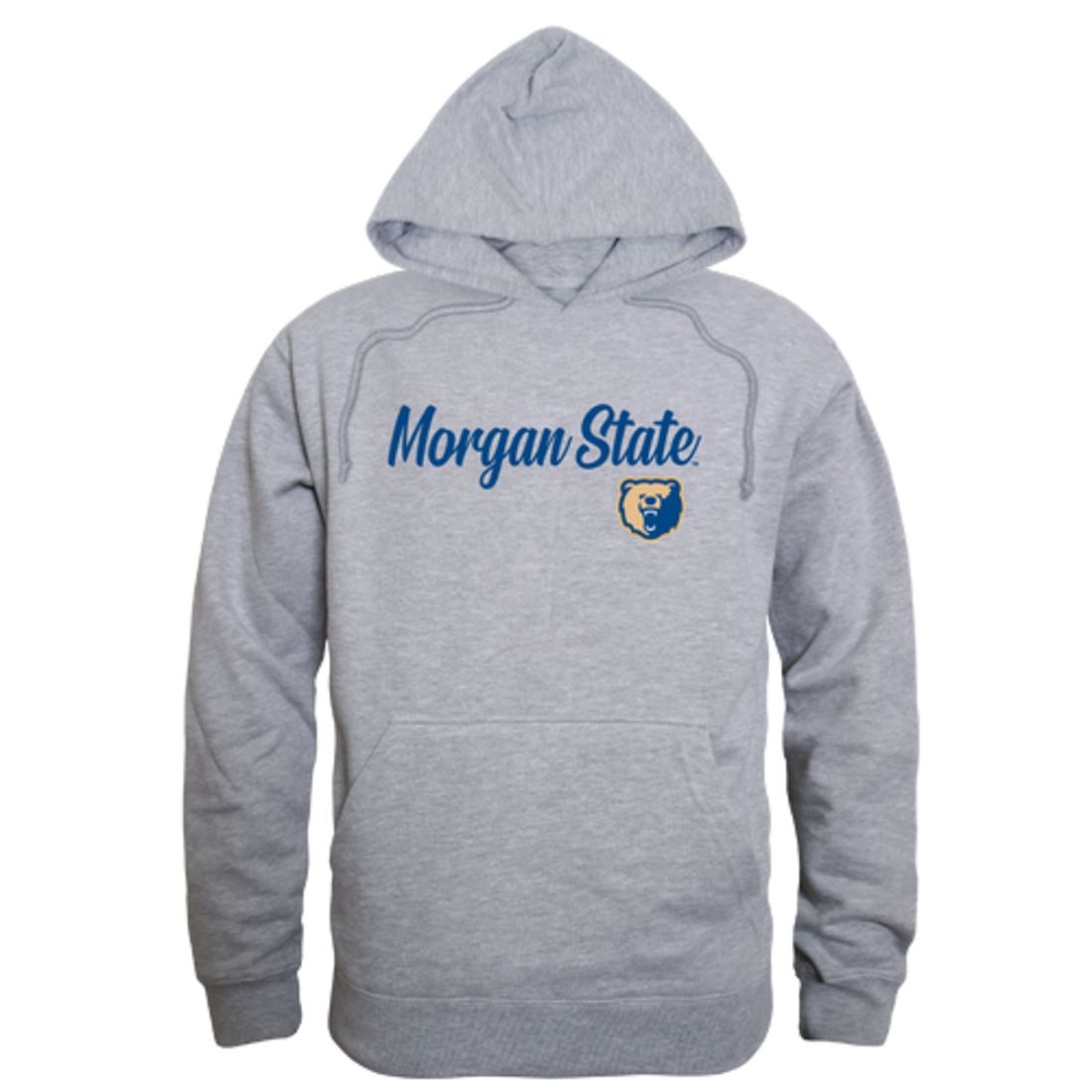 Morgan State University Bears Mens Script Hoodie Sweatshirt Black