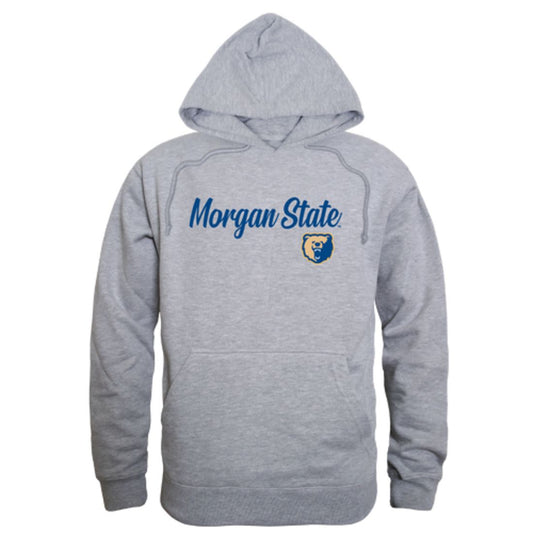 Morgan State University Bears Mens Script Hoodie Sweatshirt Black
