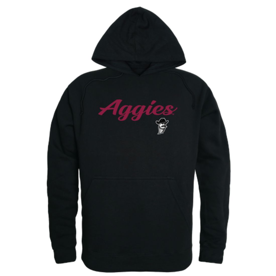 NMSU New Mexico State University Aggies Mens Script Hoodie Sweatshirt Black